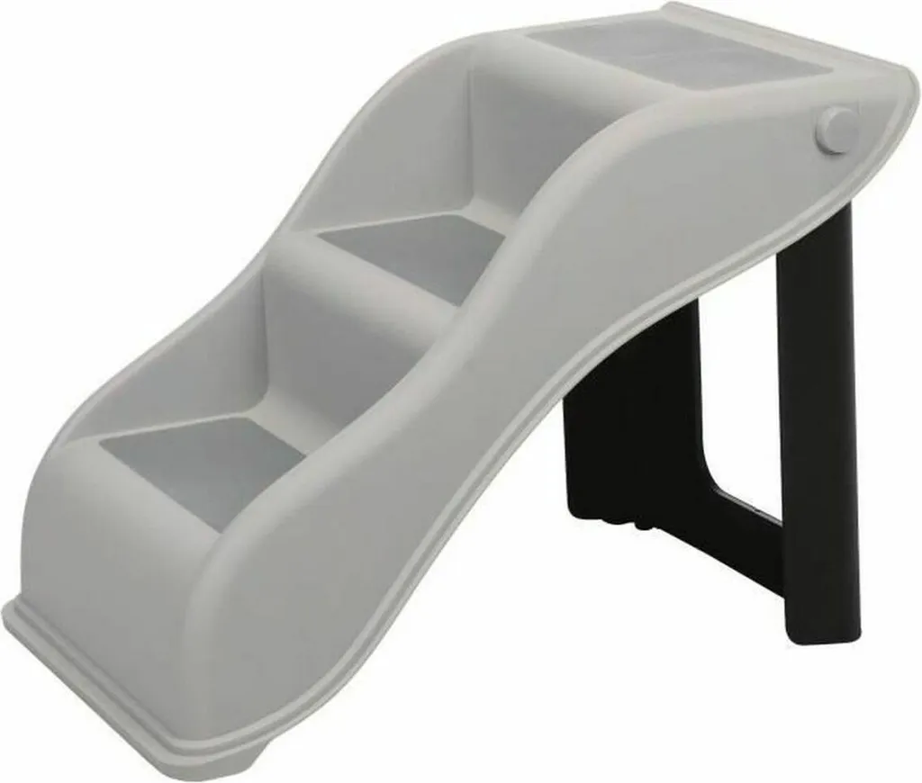 Escalier Trixie Gris pour accès canapé et lit - Solution mobilité chat et chien