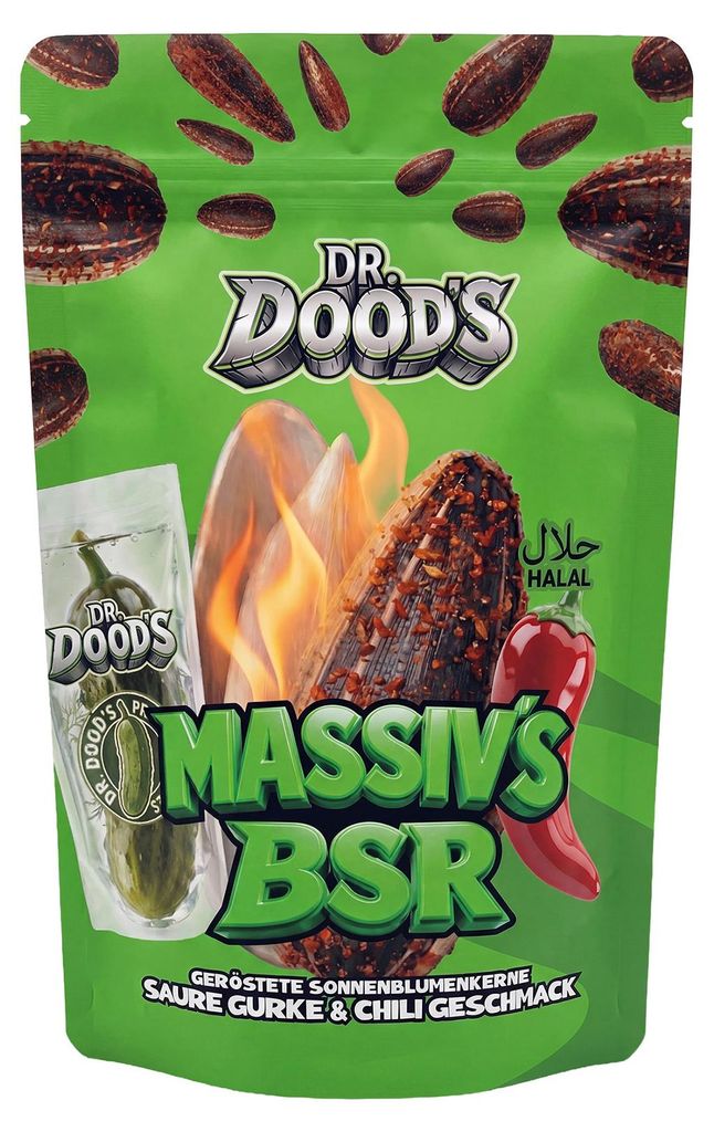 DR. DOOD'S Semi di girasole tostati 100g - Sapore cetriolo Immagine del prodotto 