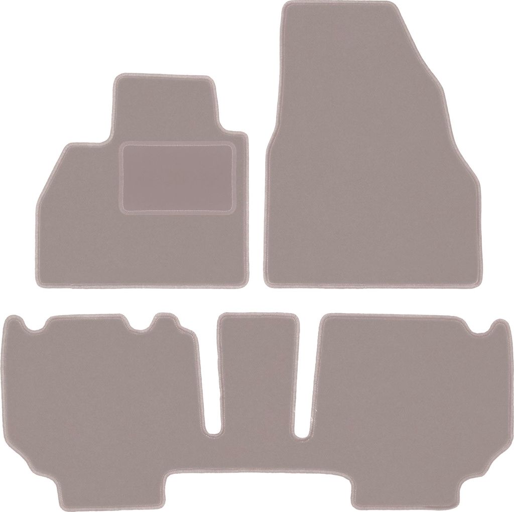 Velours-Autoteppiche für: Renault Kangoo II Kombivan (2013-) Beige