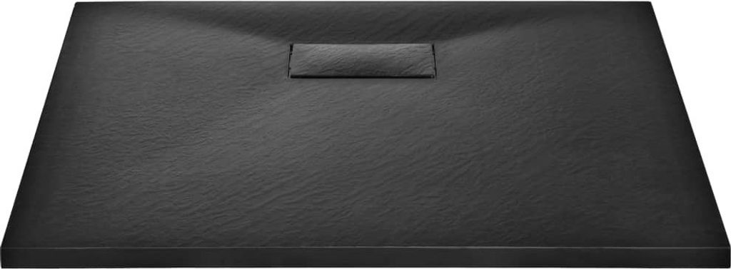 (Robust Möbel) Duschwanne SMC Schwarz 90×80cm - CL370243 - Duschwannen