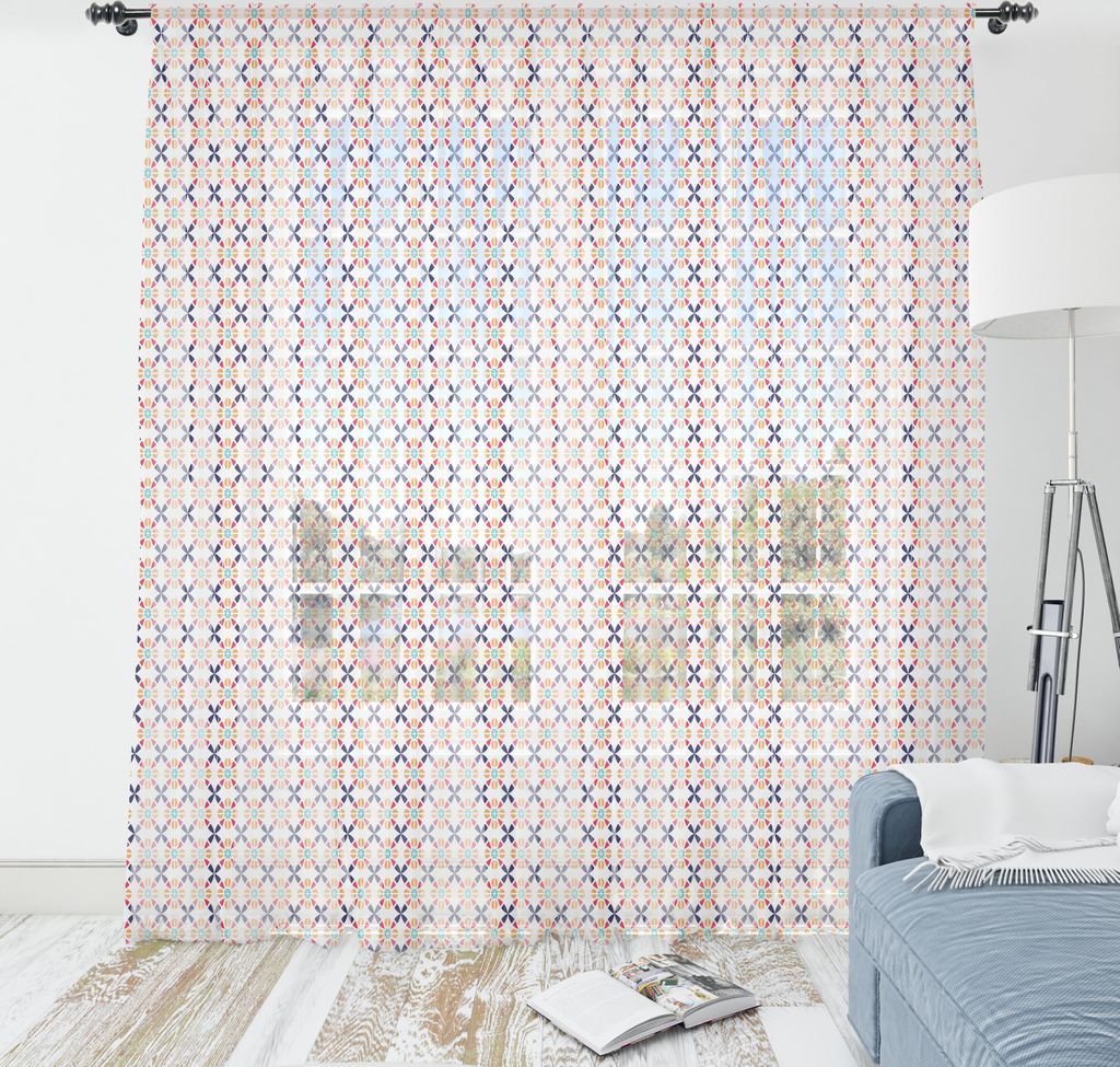 ABAKUHAUS geometrisch Wandteppich, Vintage Mosaik Stil osmanische und Portugiesisch Ceramic Art Inspirations, Wohnzimmer Schlafzimmer seidiges Sati...