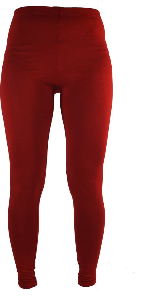 Farbige Damen Leggings, Stretch Sporthose für Frauen, Yogahose - Rot, Viskose,Elasthan, Shorts, Leggings