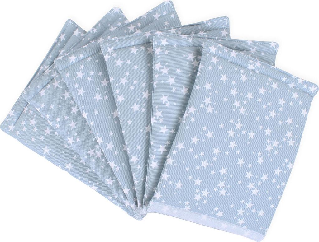 babybay Nestchen Ultrafresh Piqué für Original, azurblau Sterne weiß