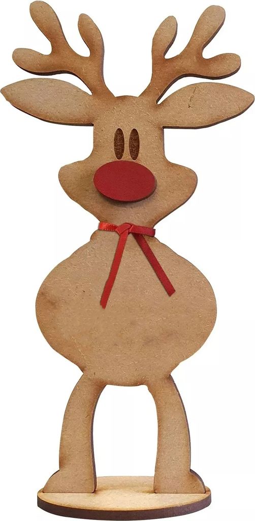 Rentier -Ornamente Standing Models Festival Dekoration Holz Weihnachtsfeier Rentiere Ornamente für Weihnachten-Größen:20cm
