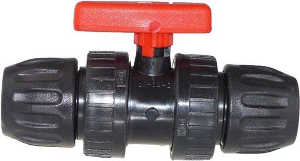 Kugelhahn Klemmverschluss für PE-Rohr 16-63mm 25mm