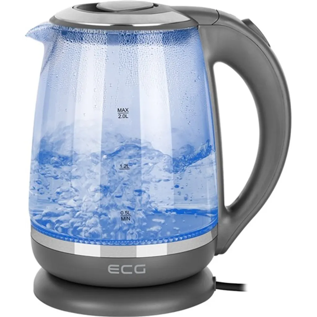 Bollitore ECG RK 2020 2L 2200W Grigio | Perfetto per Ufficio e Break