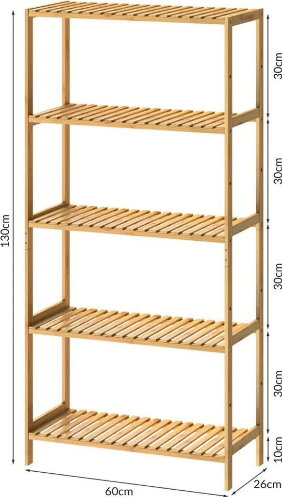 Bibliothèque étroite en bambou pour optimiser le rangement du bureau - 4