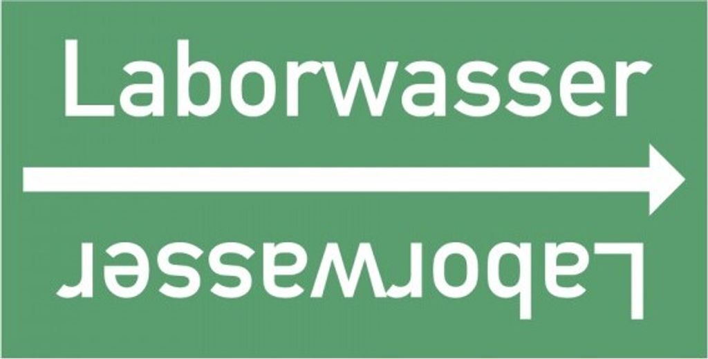 Dreifke Rohrleitungsband Laborwasser, DIN 2403, ab Ø 15mm, grün/weiß, 33m/Rolle