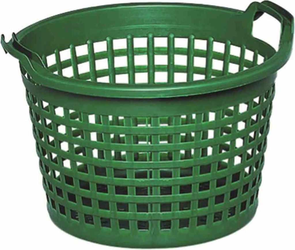 Panier de jardin en plastique, capacité 50 kg, vert, Image du produit 