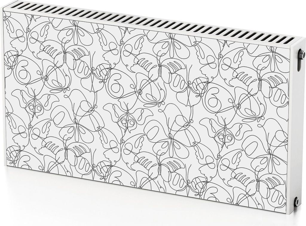 Schmetterlinge – Magnetische Heizkörperabdeckung – 110x60 cm – Magnet Heizkörperabdeckung – 3D Würfel – Heizkörperverkleidung – Mag...