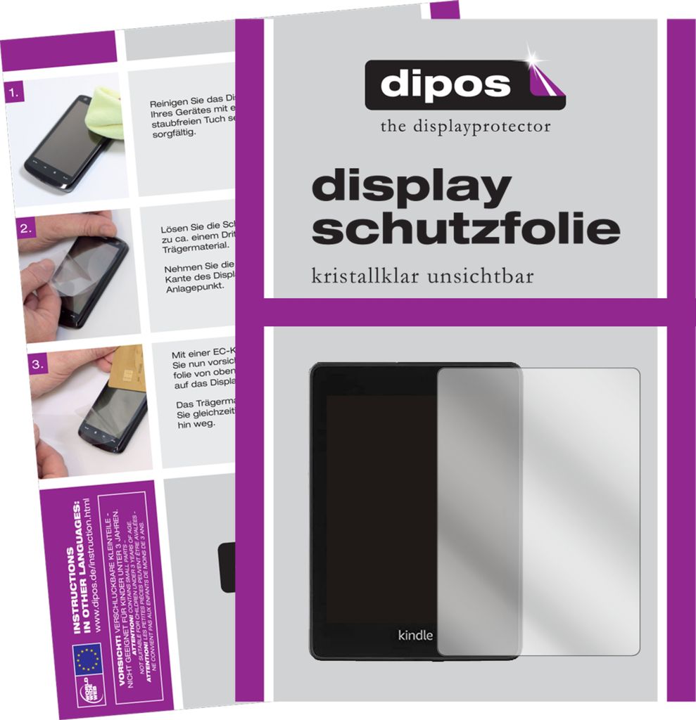 2x Schutzfolie für Amazon Kindle Paperwhite (2021) klar Produktbild 1