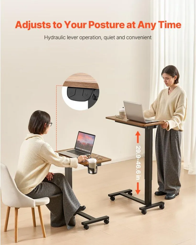 Table d'Appoint Canapé pour Ordinateur - Support de Lit Mobile et Flexible