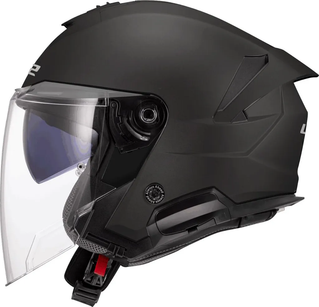 Casque Moto Jet LS2 OF618 Verso II Noir Mat - Idéal pour Scooters et Ville