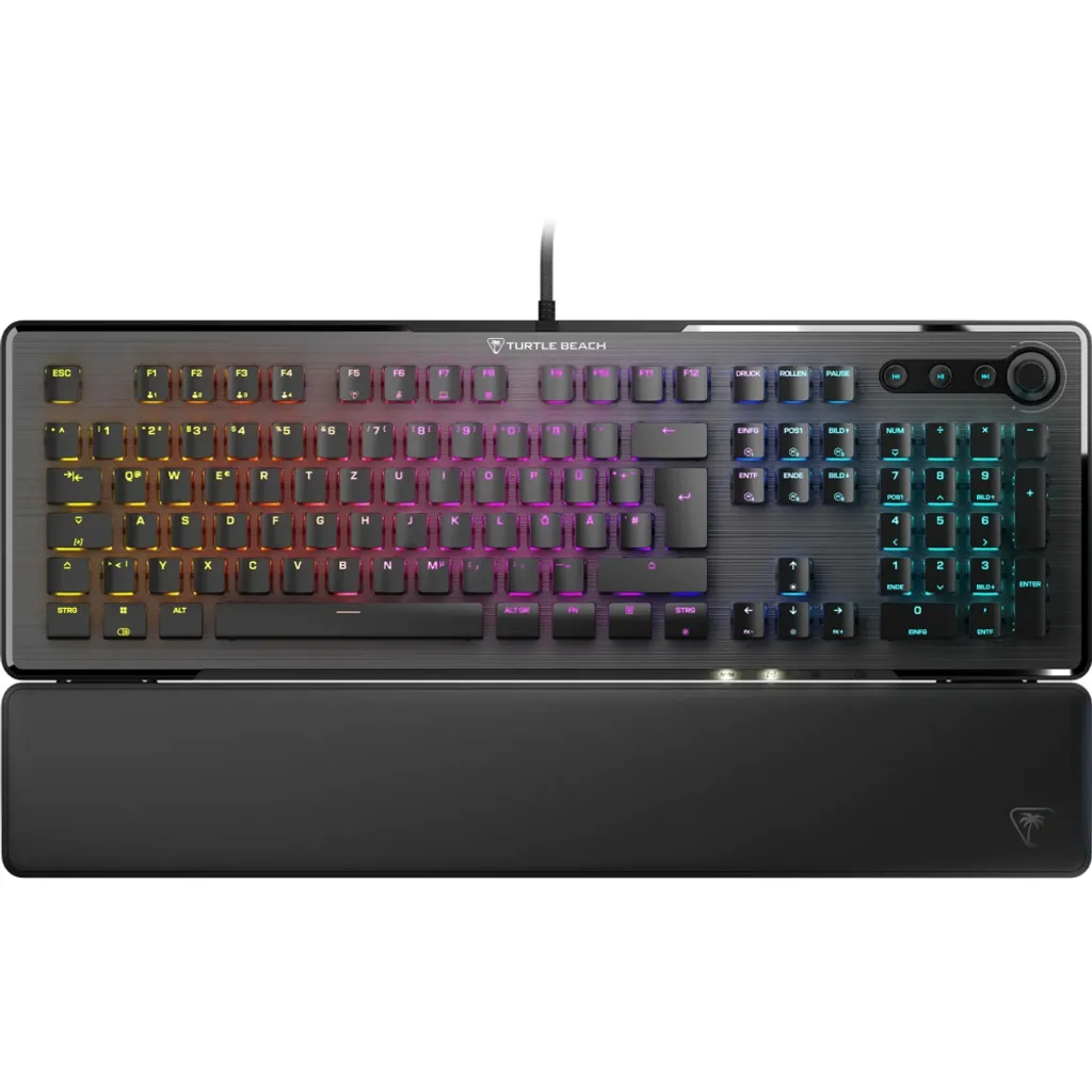 Clavier de Jeu Vulcain II Tactile Noir - Idéal pour le Gaming Intensif