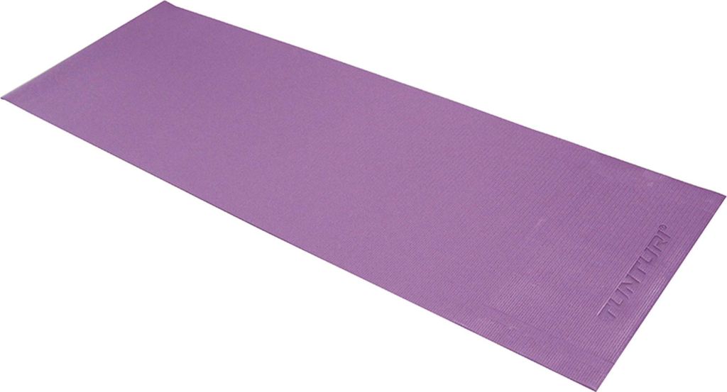 Tunturi PVC Yogamatte - Fitnessmatte 4mm dick - Lila