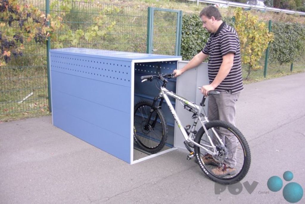 Modell BikeBox One Fahrradgarage 1 Anbausatz ohne Seitenwände