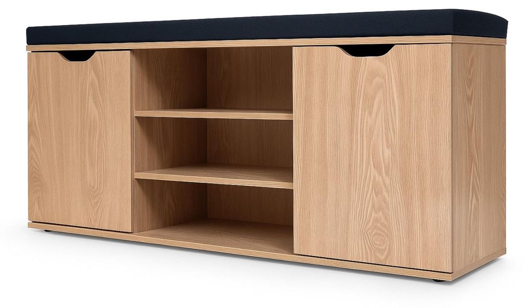 Schuhschrank mit Sitzfläche PORTA, 103 x 30 x 46 cm Produktbild 