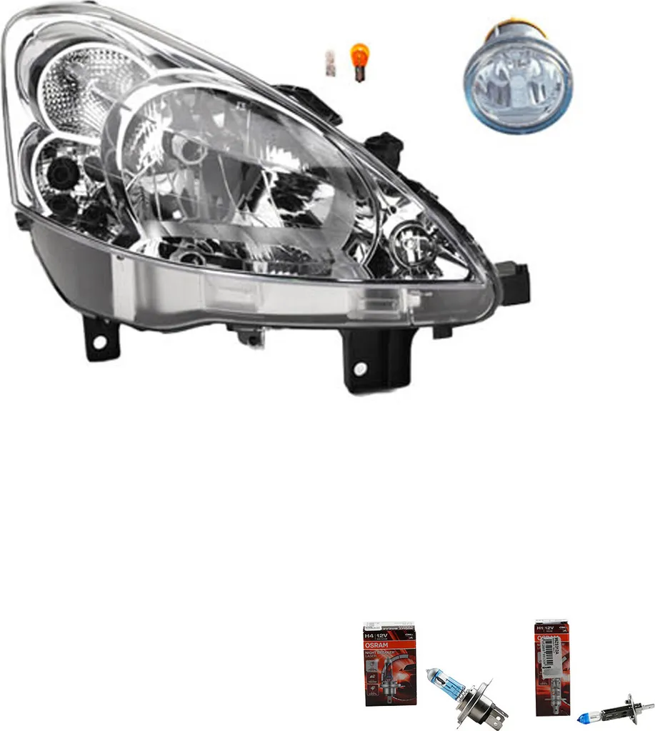 Kit Faro Peugeot Partner Johns & Osram Night Breaker Laser 6206K4