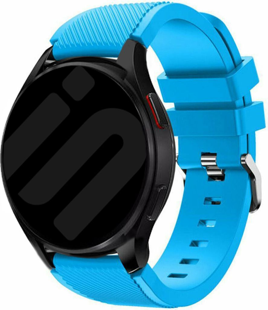 Strap-it Samsung Galaxy Watch 6 Classic 47mm Silikon Armband (Hellblau)