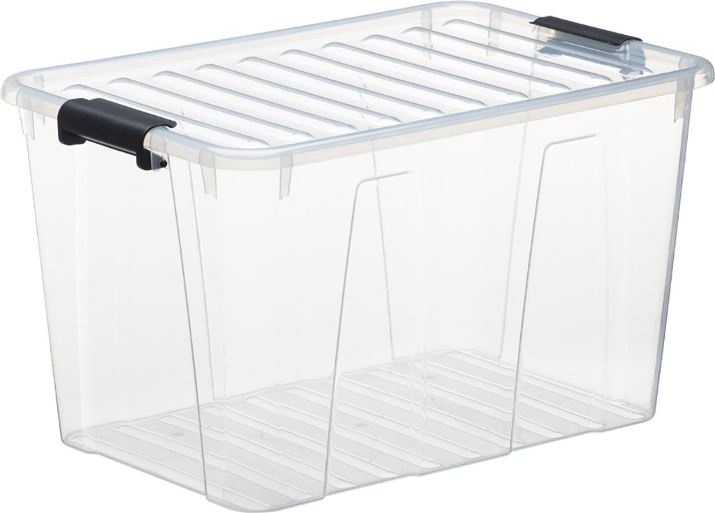 plast team Aufbewahrungsbox HOME BOX 52 Liter transparent Produktbild 