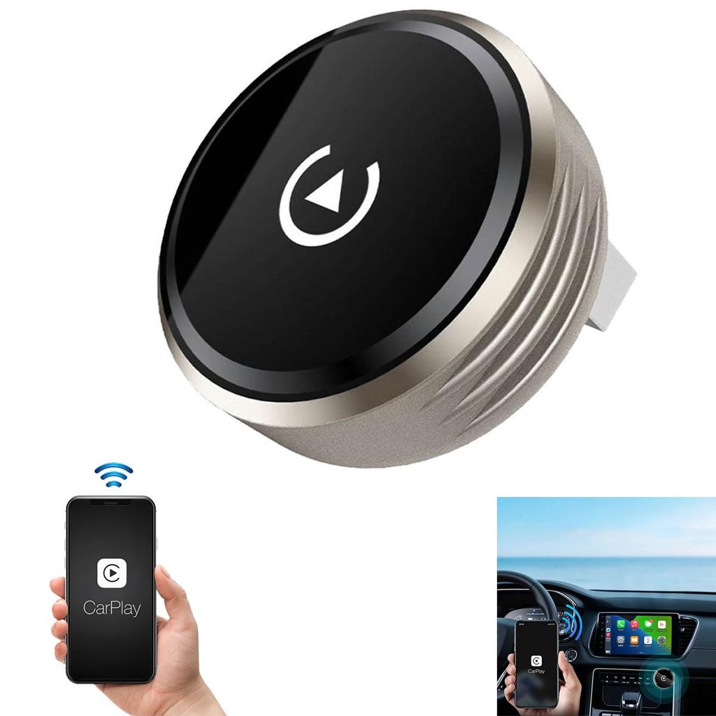 CarPlay-Adapter, 2-in-1-USB-Wireless-CarPlay-Verbindungsbox, Dualband-WLAN + BT5.2, kabellose Verbindung, mehrere Anschlusstypen, flexible Verbindung