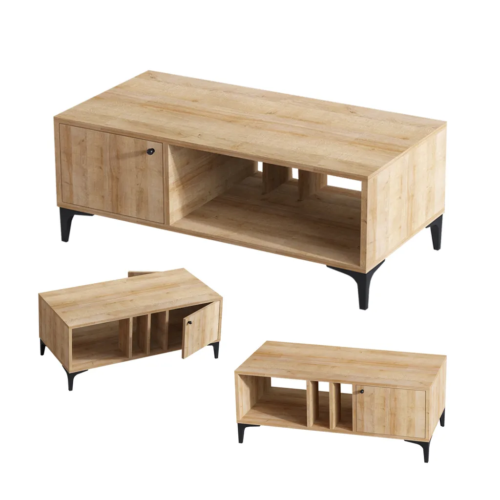 Table basse de salon aspect chêne Skye Decor Rigo pour intérieur chic