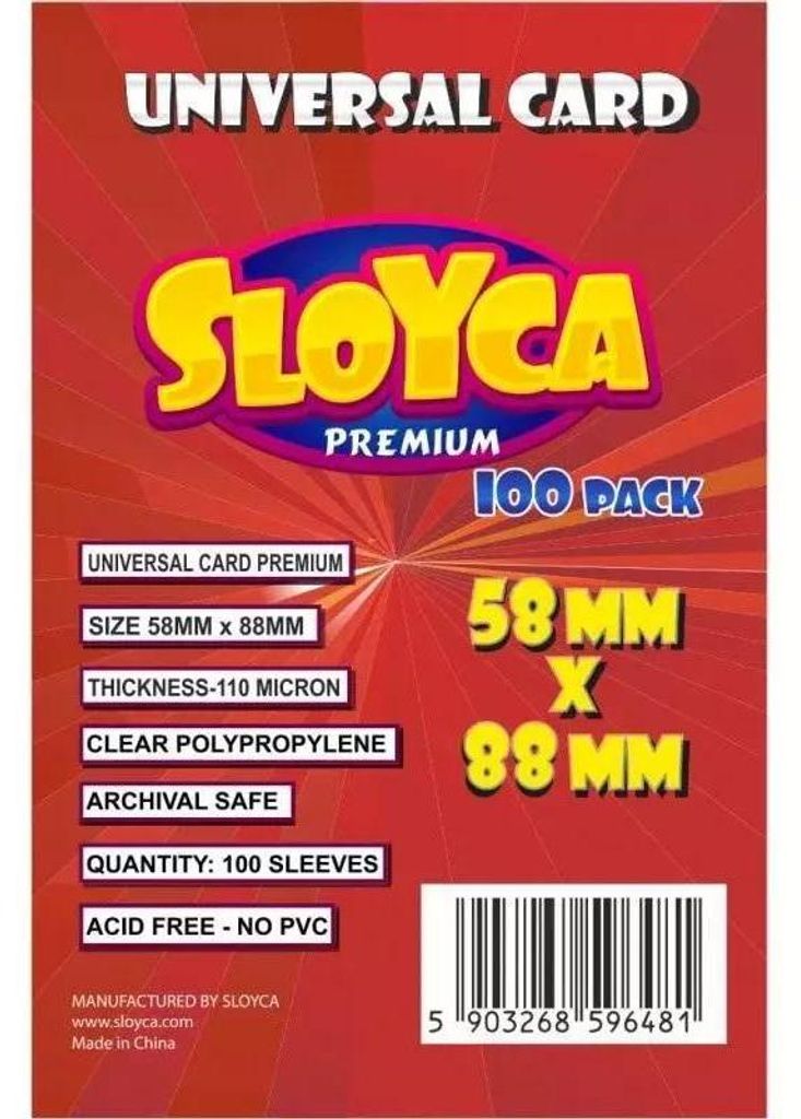 Universal Card Premium Hüllen 58x88mm (100 Stück) (Zubehör für Spiele)