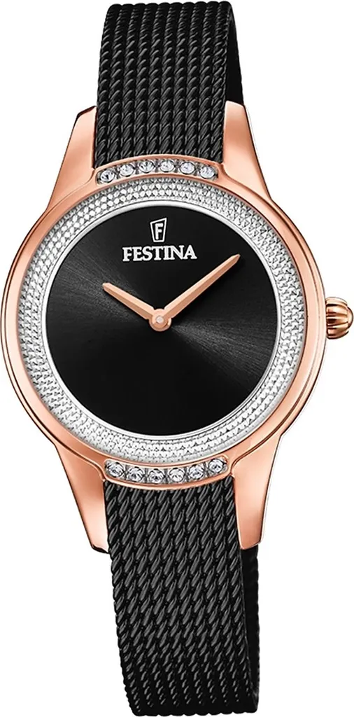 Montre Mademoiselle F20496/2 Festina - Design Acier et Cadran Noir Chic