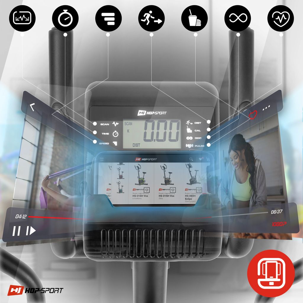 Hop-Sport Crosstrainer HS-003C Focus Elliptical Ergometer Produktbild 4
