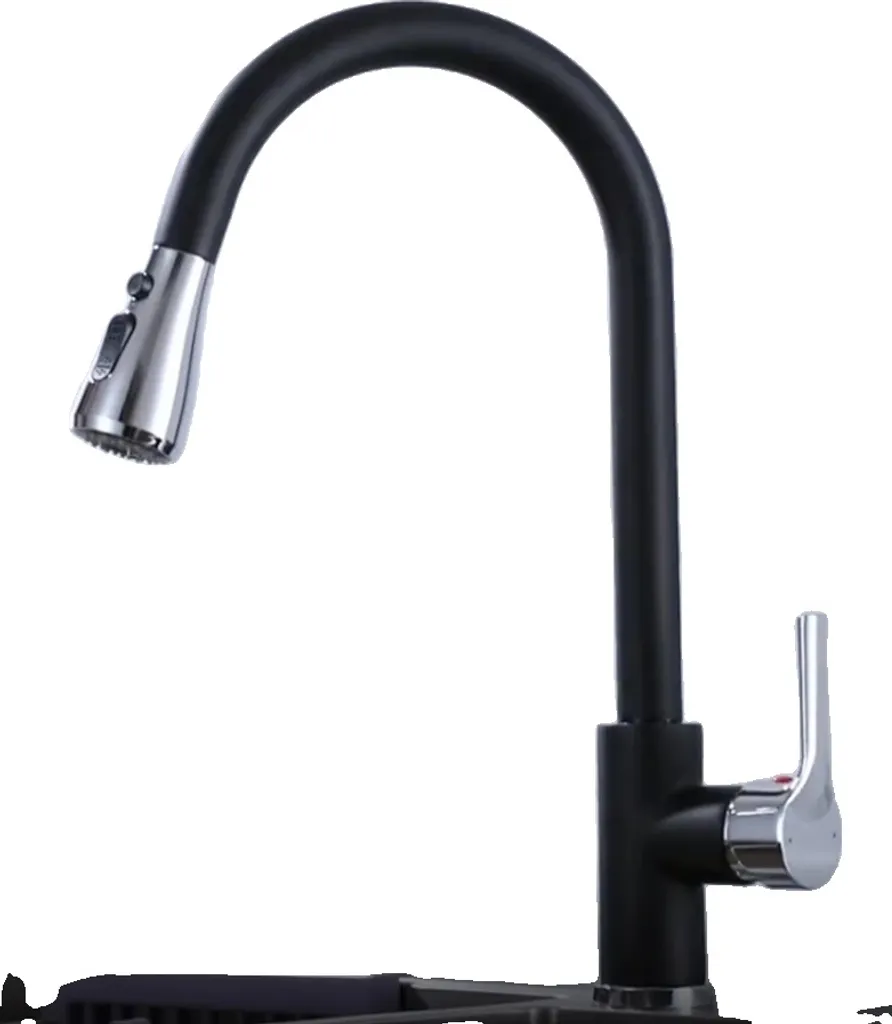 Rubinetto da cucina, comando a doppia maniglia, materiale acciaio inox, cf04043KC