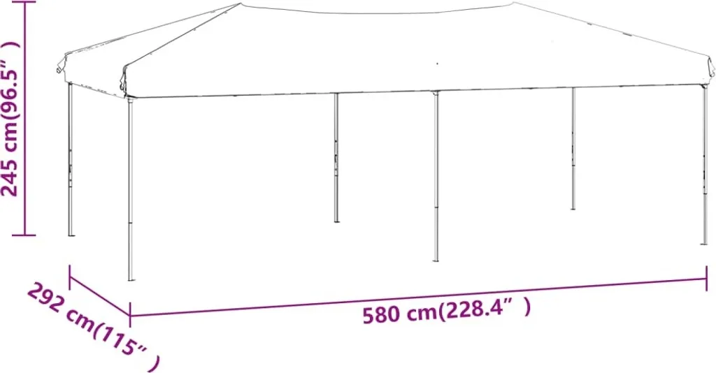 Tente de réception pliable 3x6 m Crème : Finis les Montages Difficiles - 9