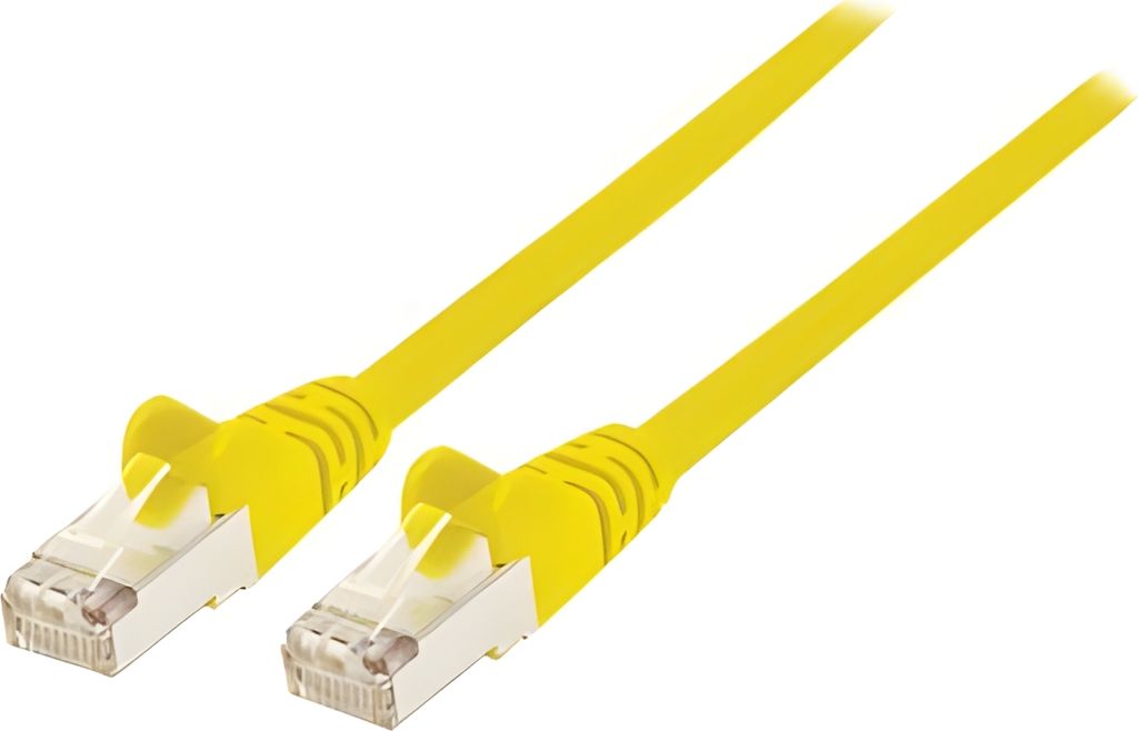 INTELLINET Patchkabel RJ45 S/FTP Cat6 Kupfer LSOH 20m gelb