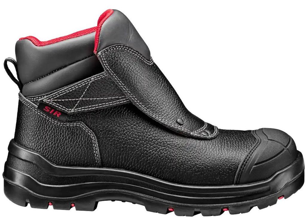 Sir Safety Maximum Fireworks Sicherheitsstiefel S3 aus Veloursleder mit Fiberglaskappe schwarz, 43, Schwarz