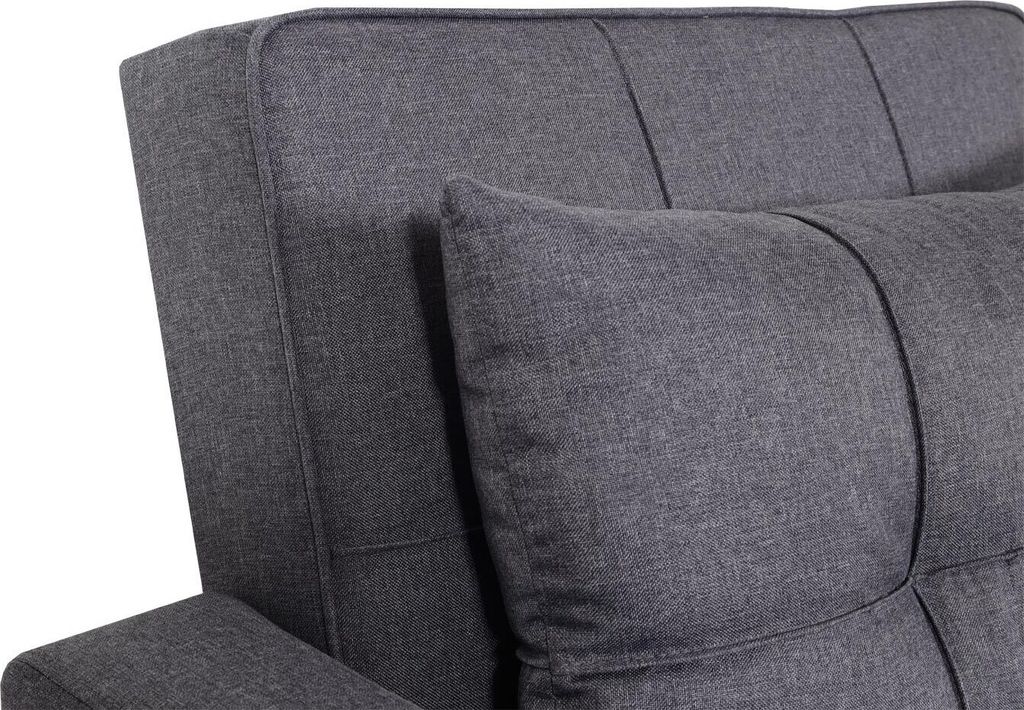 Mendler Poltrona Letto HWC-L90 In Tessuto A Coste - Divano Pieghevole Reclinabile 200x100 Cm, Beige Avoir, Con Cuscini