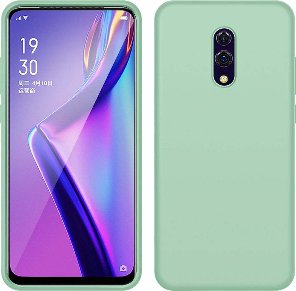 OPPO K3 Hülle, LaimTop Slim Flüssig Silikon Soft Gel Gummi Stoßfest Kratzfest Schutzhülle für OPPO K3 Grün