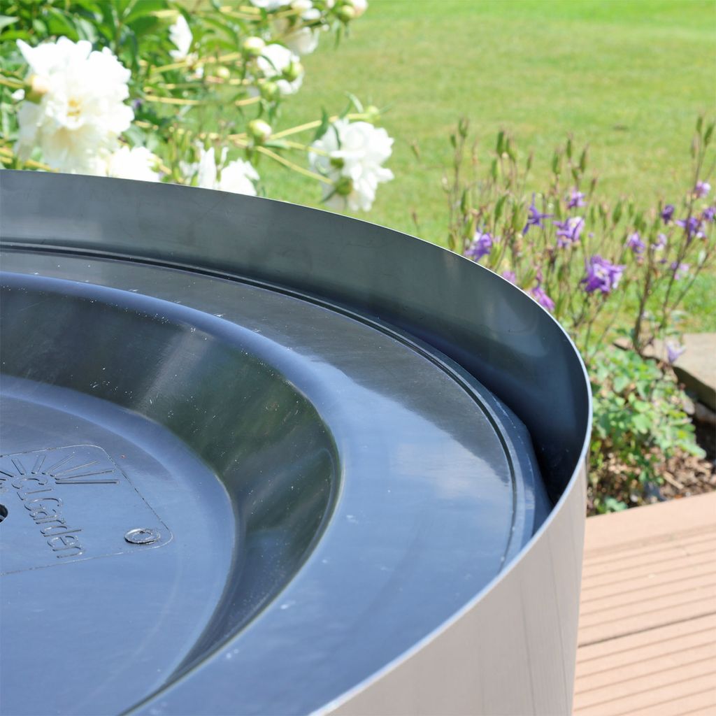 CLGarden Edelstahl Beckenumrandung Ø 68cm für 90 Liter Produktbild 6