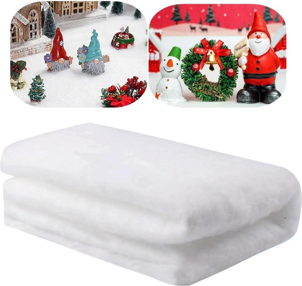 Weihnachtsdeko Schneematte 80x300cm Kunstschnee Weiß - Produktbild 