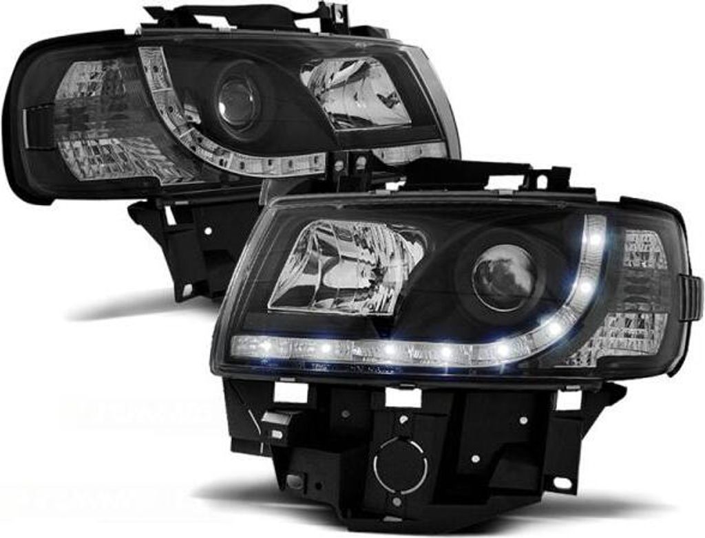 Scheinwerfer LED Tagfahrlicht Optik passend für VW T4 Produktbild 