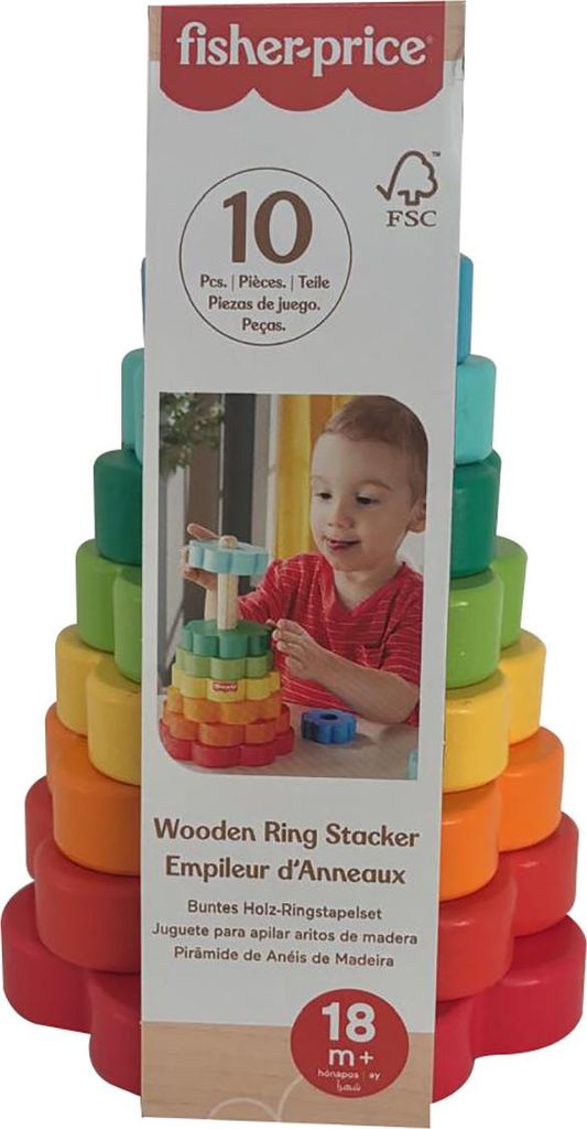 Fisher price hout ring stacker | 2 stuks Produktbild 