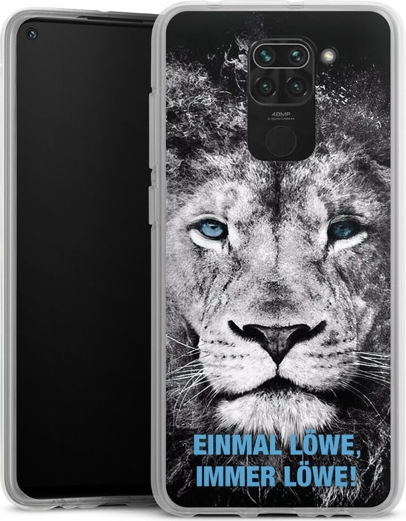 DeinDesign Handyhülle für Xiaomi Redmi Note 9 Silikon Hülle Case Smartphone Schutzhülle Löwe Offizielles Lizenzprodukt TSV 1860 München