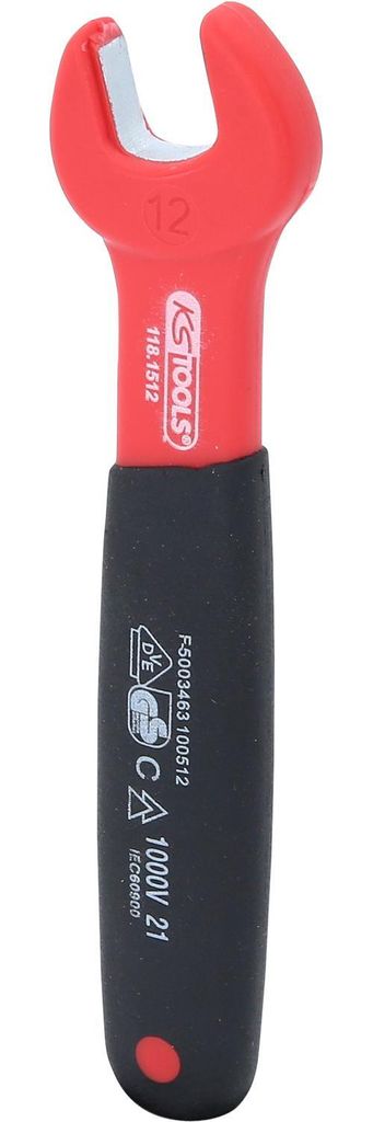 KS Tools Isolierter Maulschlüssel, 12 mm, 118.1512