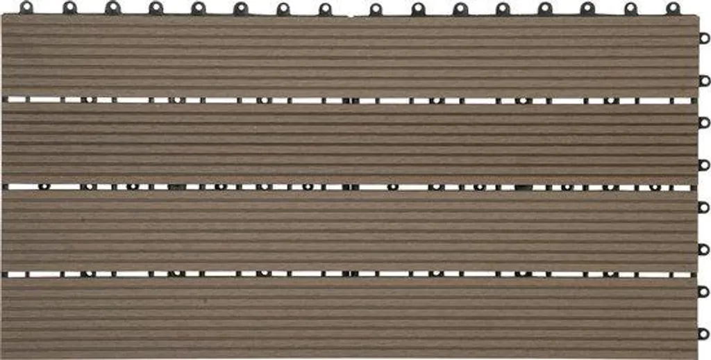 Dalle de terrasse 30x60 cm marron pour rénover balcon et jardin