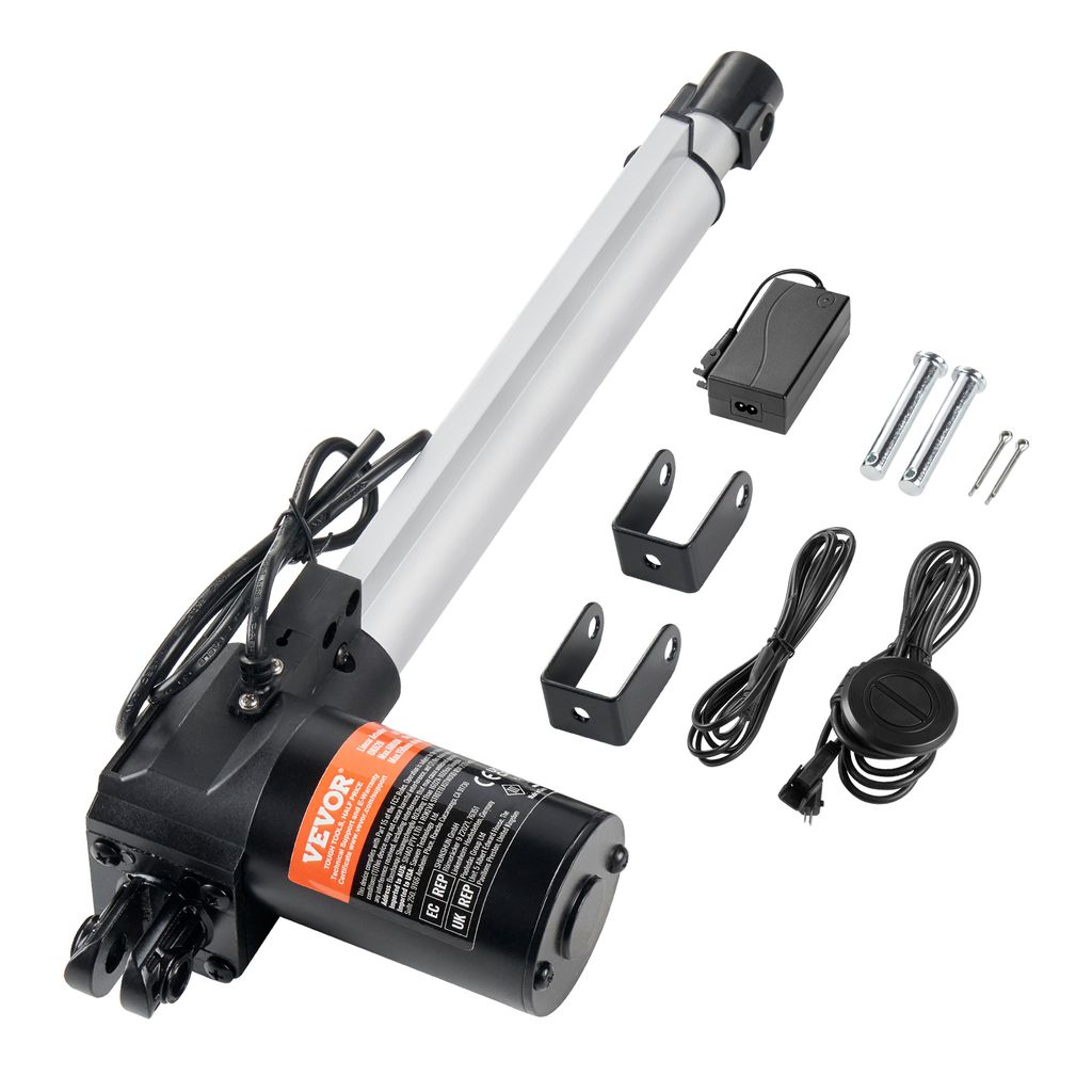 VEVOR Linearantriebs-Kit, 10 Zoll Hochgeschwindigkeits-Linearantrieb mit 0,98 Zoll/s 24 V, 220 lbs/1000 N Linearantrieb zum Heben von Fernseher/Tis...