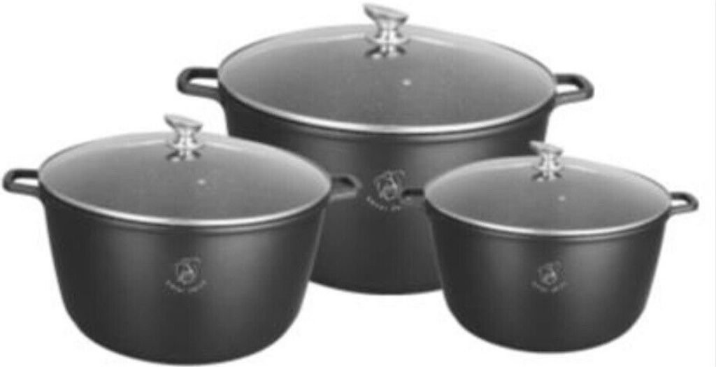 Royal Swiss Topf-Set,6-tlg 28cm,32cm,36 cm