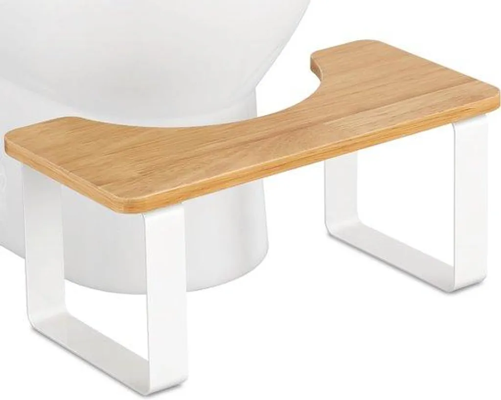 Siège WC surélevé antidérapant 17,8 cm cadre métal et bois résistant