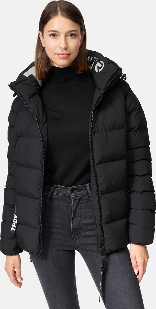 Murphy F Damen Steppjacke hochschließender Kragen Schwarz L