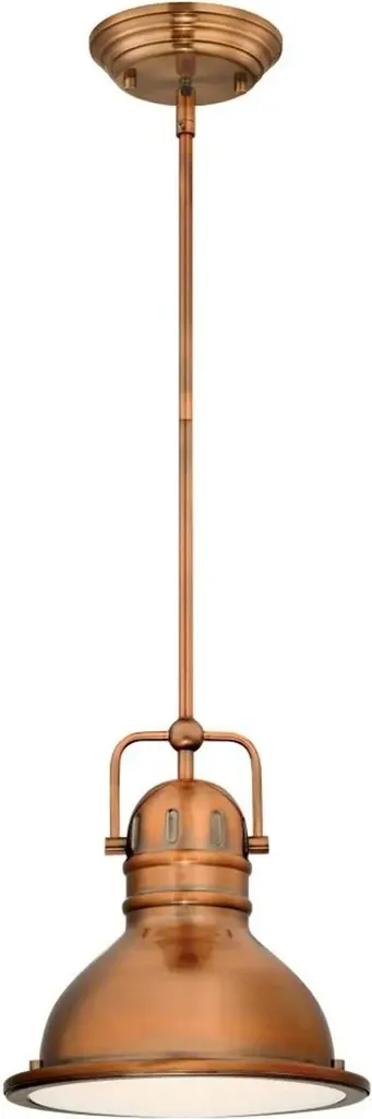 Suspension Boswell cuivre lavé une flamme au design vintage authentique