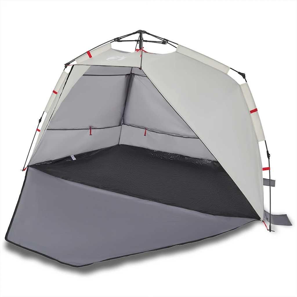 vidaXL Strandzelt 3 Personen Grau Quick Release Wasserdicht Produktbild 