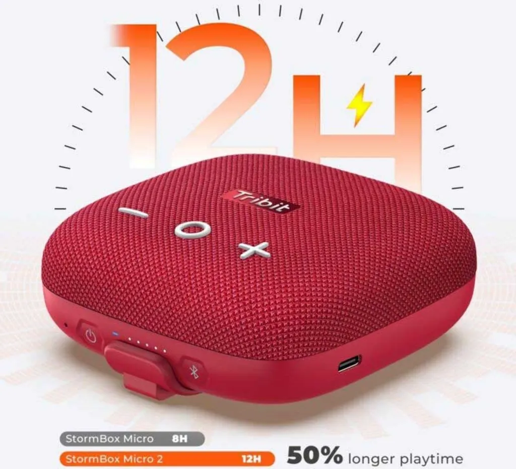 Petite Enceinte Bluetooth Puissante Tribit StormBox Micro 2 10W Rouge