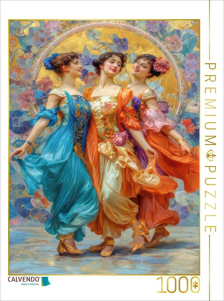CALVENDO Puzzle Die sinnliche Schönheit des Jugendstils | 1000 Teile Lege-Größe 64x48cm Foto-Puzzle für glückliche Stunden